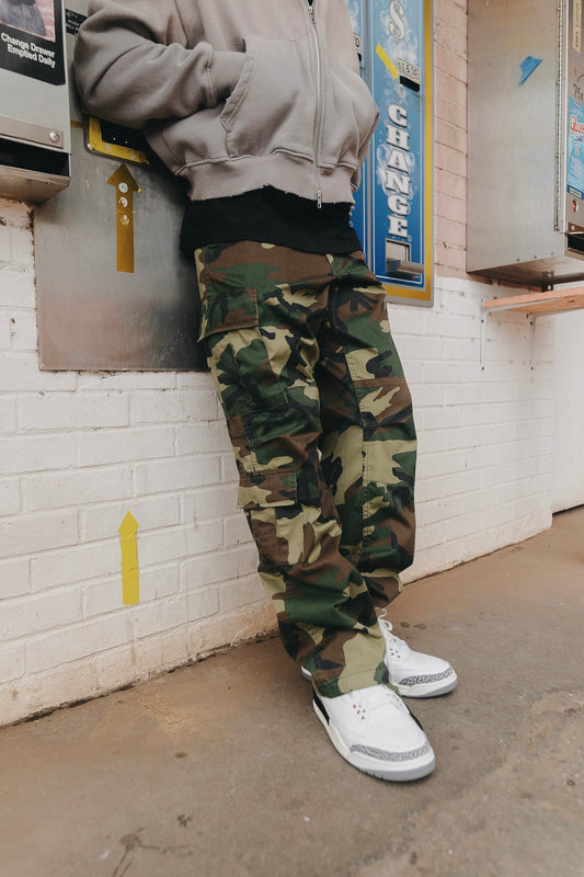 Pantalones cargo de inspiración militar estilo vintage