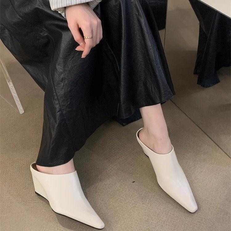 Women's Wind Wedge Closed Toe Half Slippers