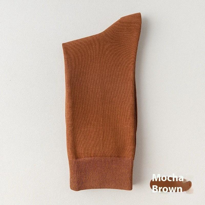Men's Mid-calf Pure Cotton Business Socks