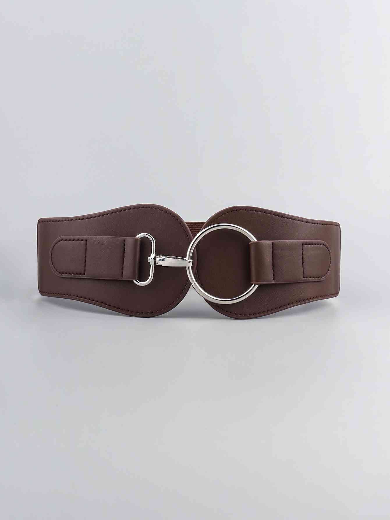 Elegant Fashion PU Elastic Wide Belt – Adjustable Comfort Fit See size chart under “more details”