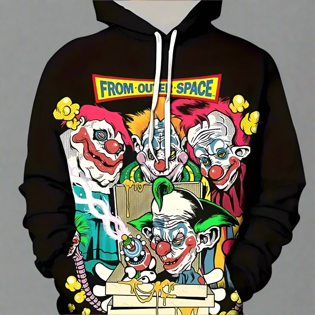 Sudadera con capucha estampada unisex - Sudadera informal con estampado gráfico