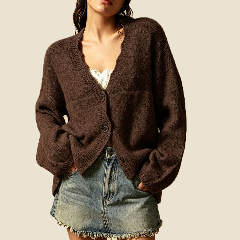 Womens Long-Sleeve Crew-Neck Sweater For Autumn And Winter