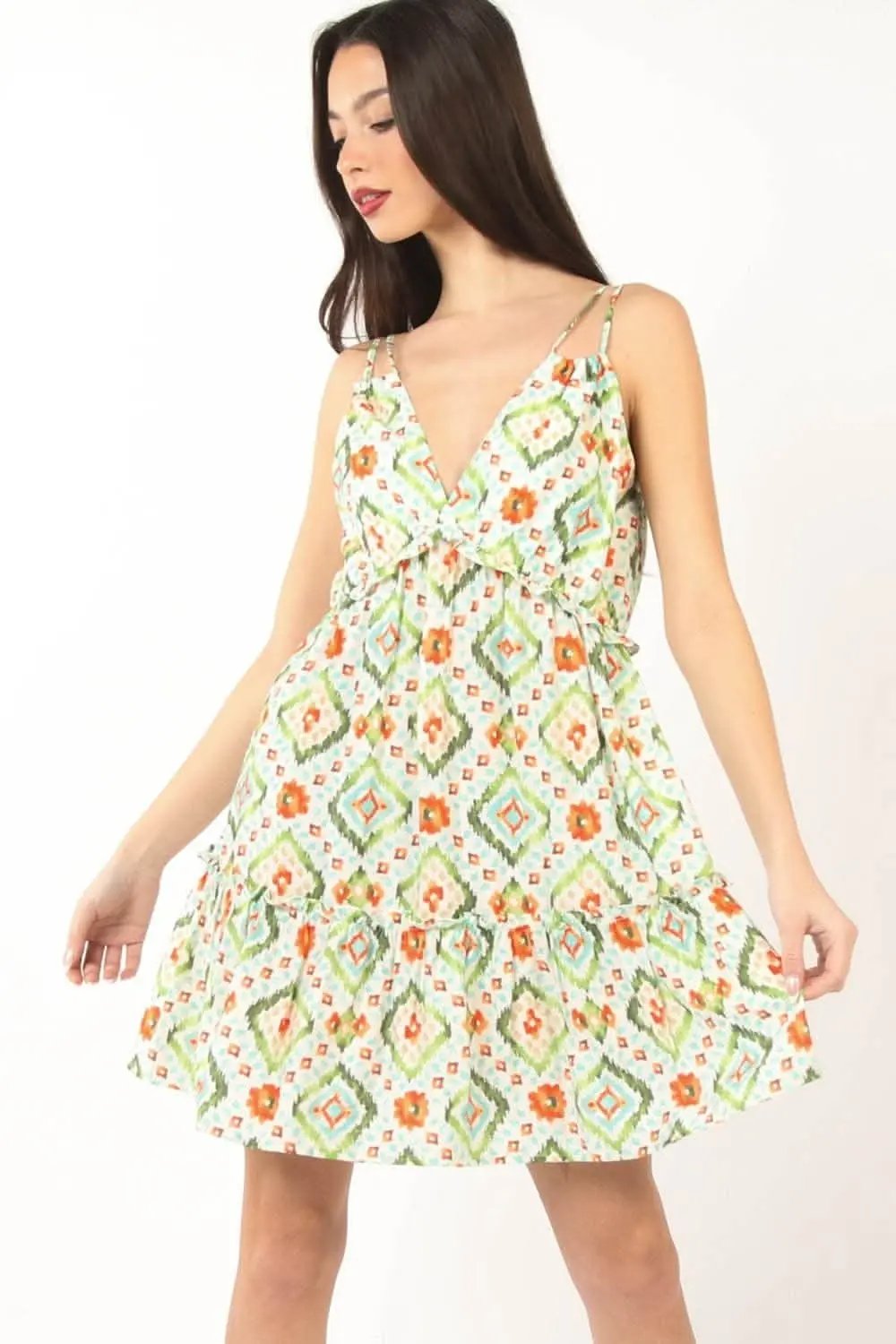 Dresses Trendsi Floral Mini Dress Women's Casual Smocked Ruffle Cute Dress