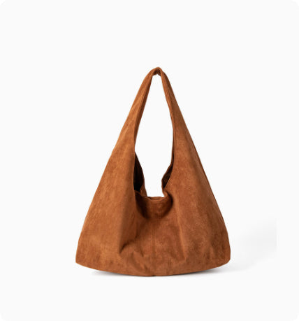 Suede Hobo Travel Bag
