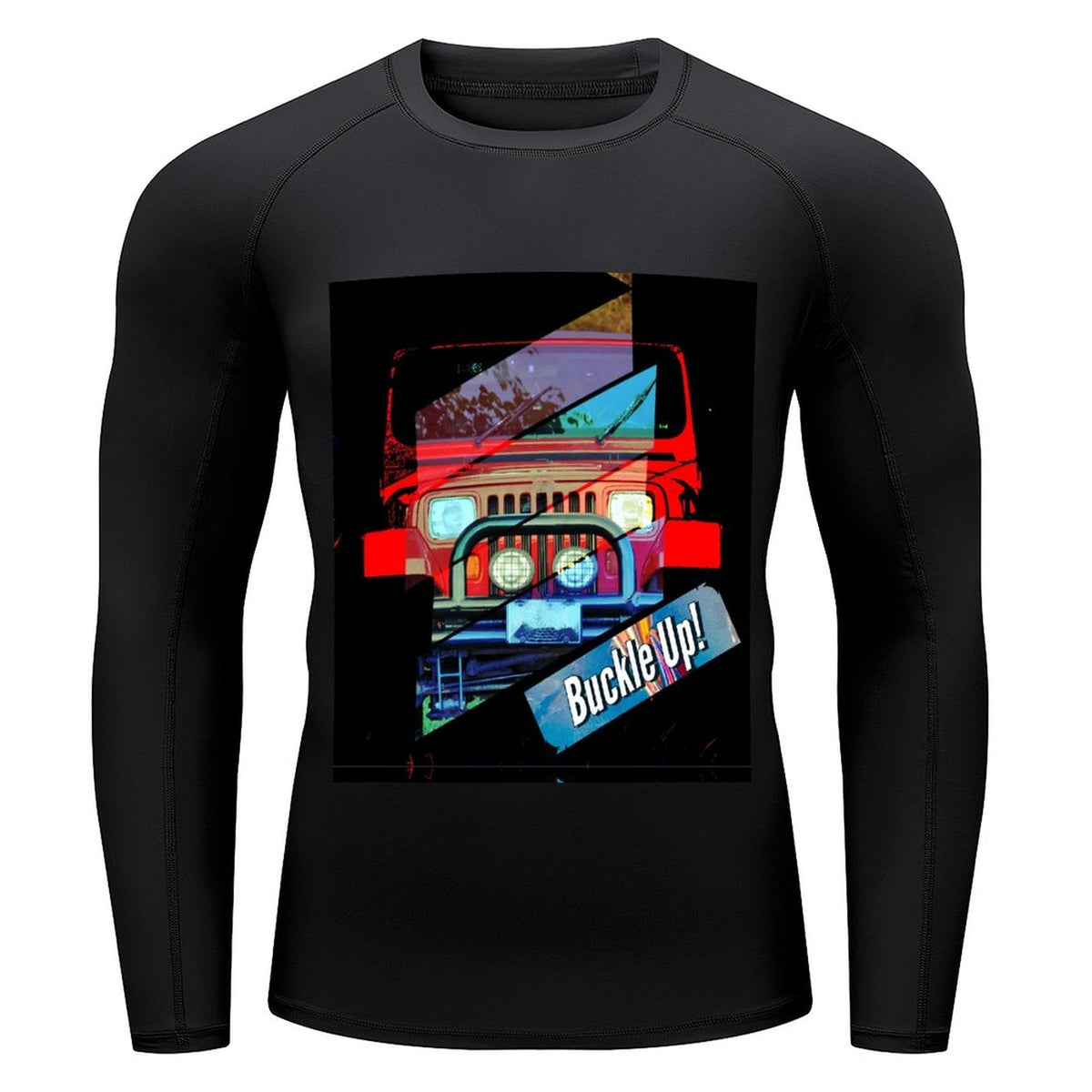 Men's Buckle Up! 4-wheel Drive Long-Sleeve Surfing Top