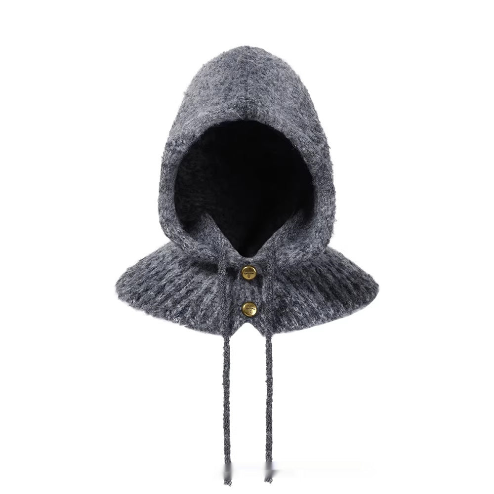 Gorro Balaclava Tie-Dye para Mujer – Gorro y Bufanda Cálidos para Proteger las Orejas en Uno