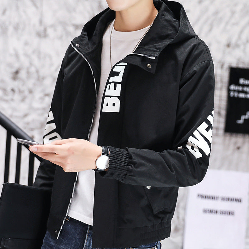 Men's Hooded Casual Work Jacket