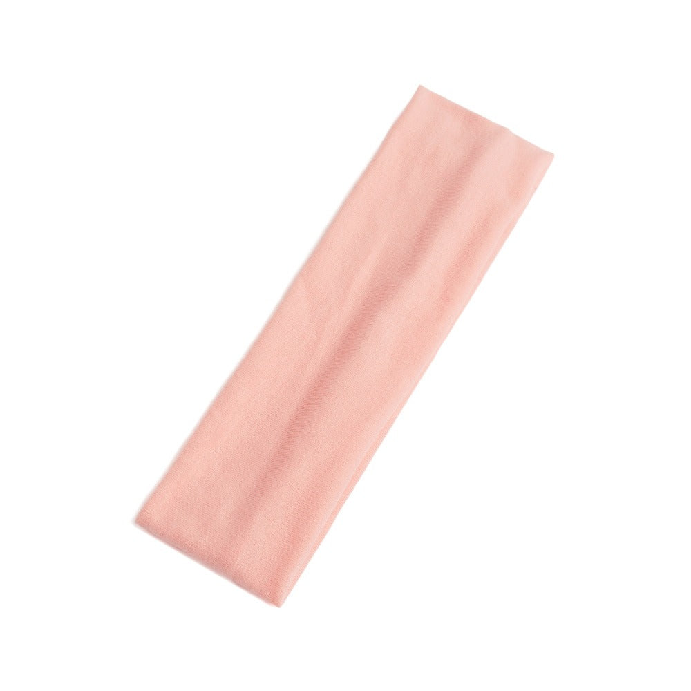 Simple Sports Headband Running Sports Anti Sweating Yoga Headband Unisex Solid Color Single Loop Headband