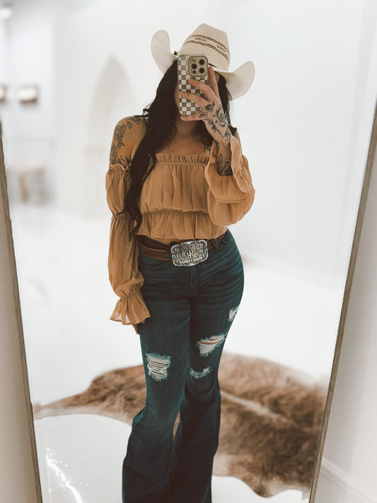 Top bohemio de Caroline