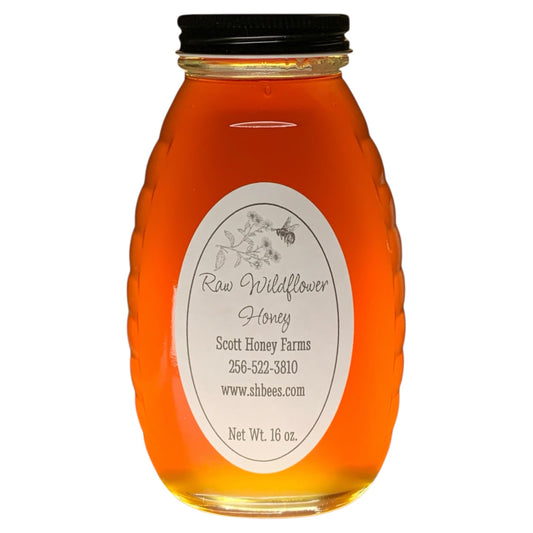 Raw Wildflower Honey 16 oz.