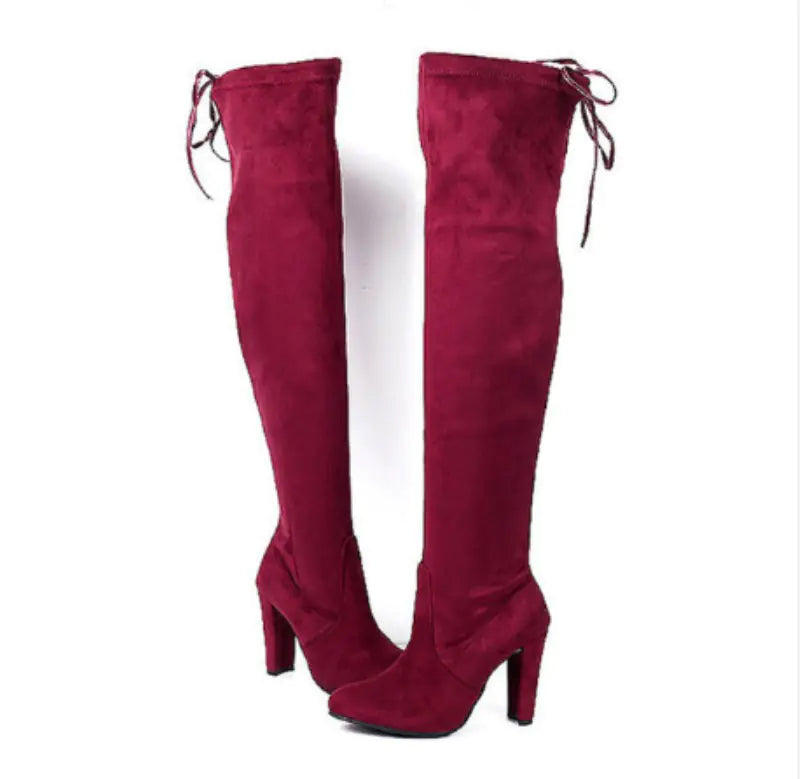 Over-the-Knee Sexy Women's High Heel Winter Boots