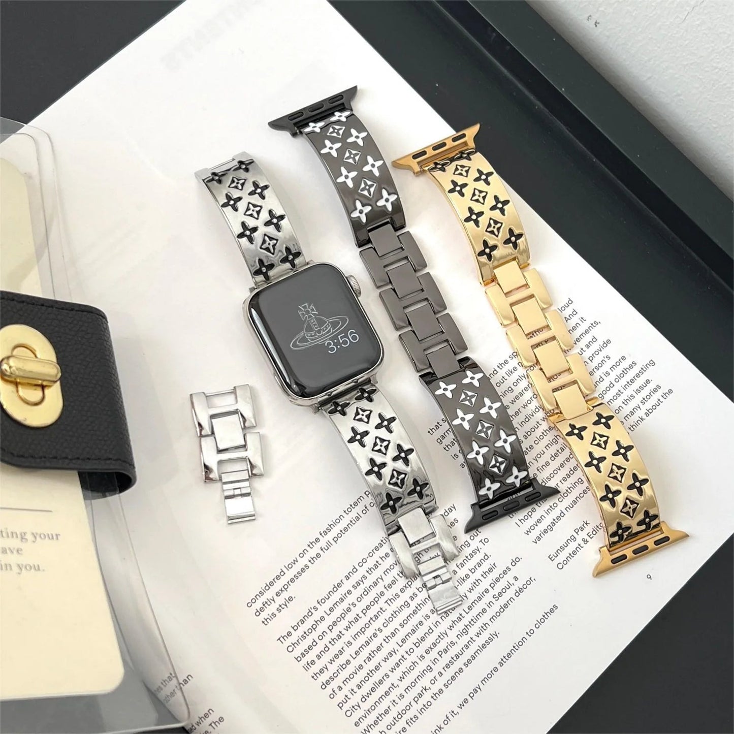 CORREA METÁLICA GRABADA PARA APPLE WATCH