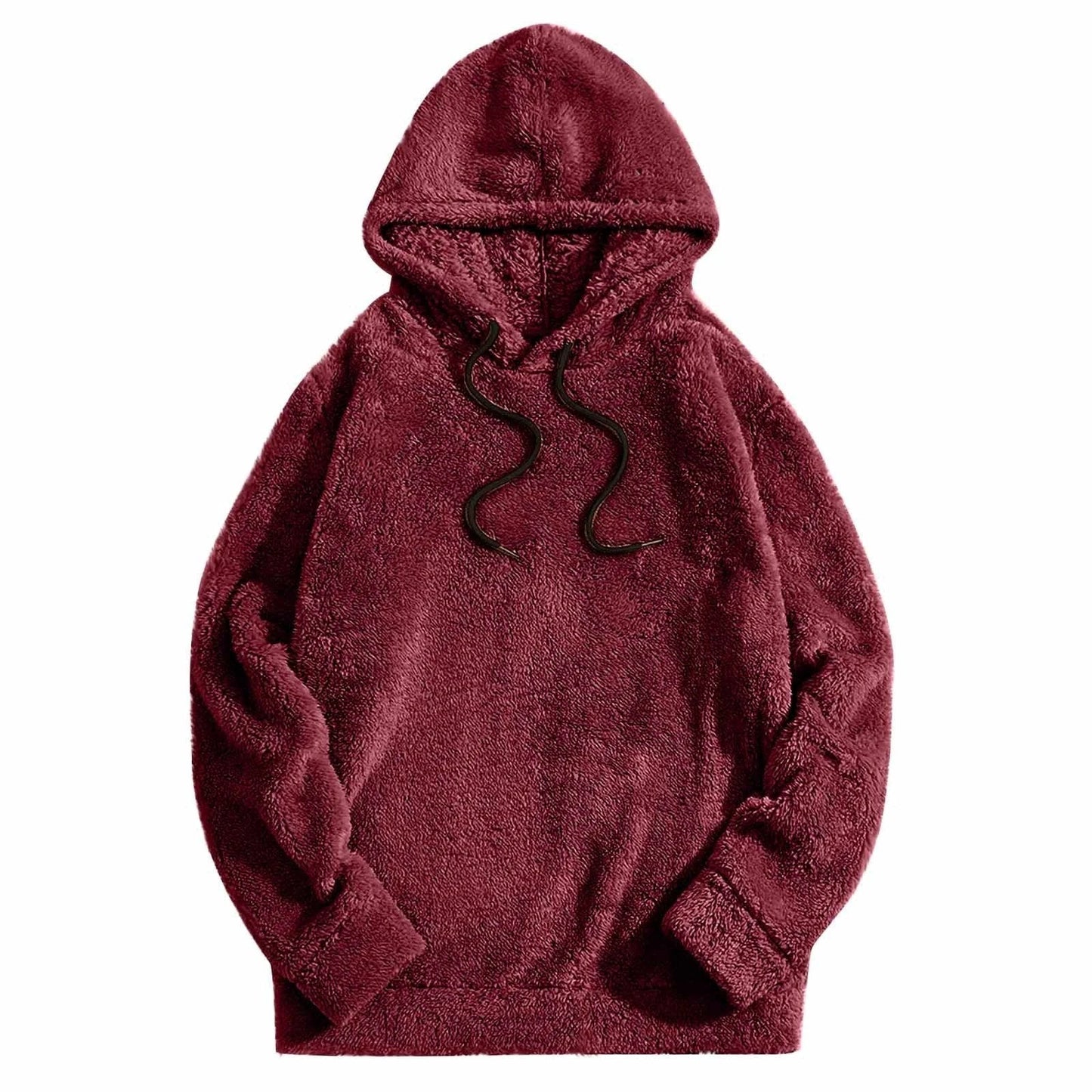Men's Thick Double-sided Casual Loose Long-sleeved Hooded Sweater