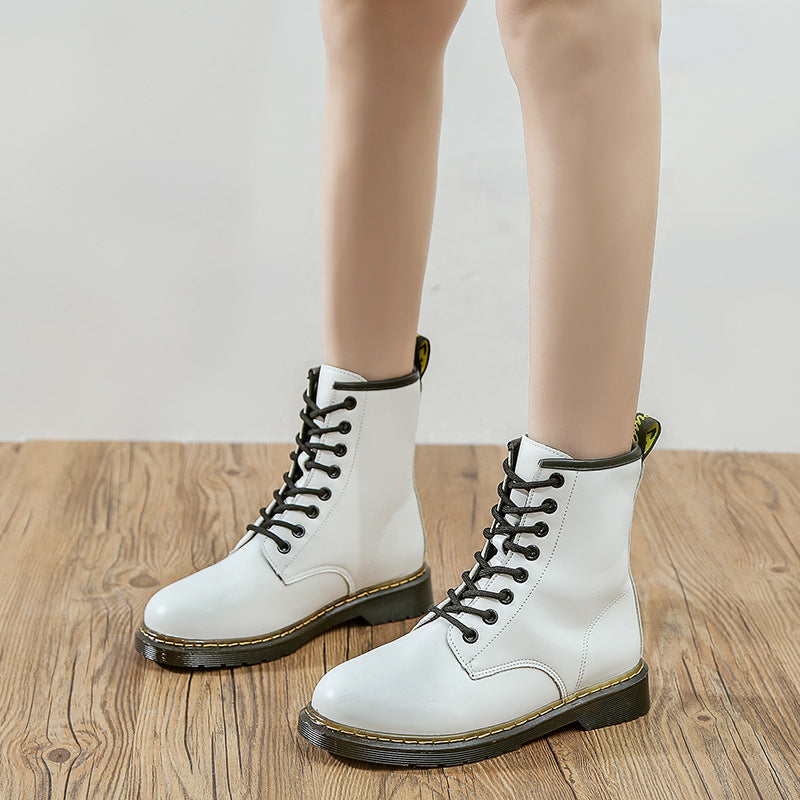 British Style Martin Boots Thick-soled Mid-tube