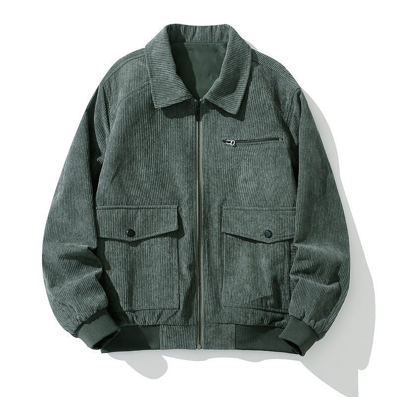 Men's Corduroy Jacket - Stylish Casual Spring/Fall Outerwear
