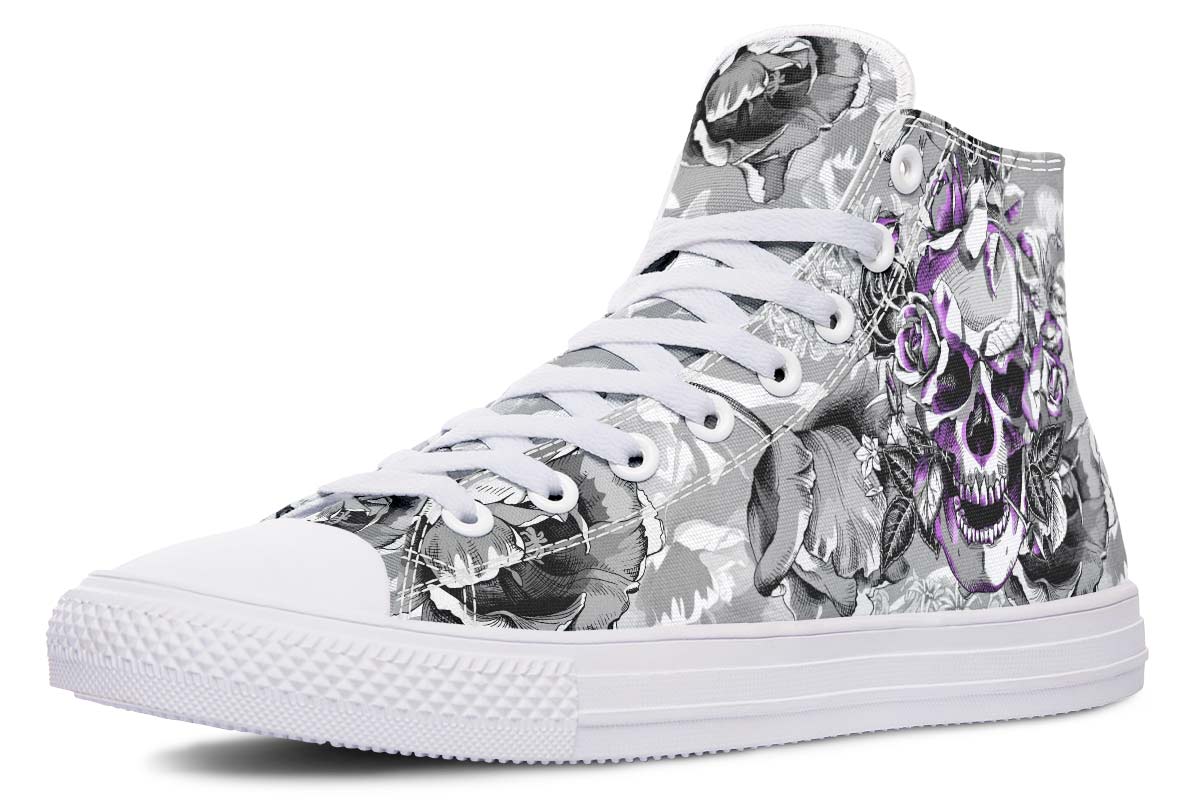 Printed Couple High Top Canvas Shoes
