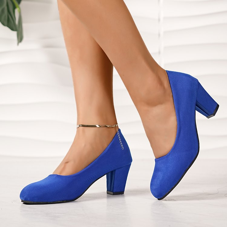 Women's French-Style Chunky-Heel Sandals