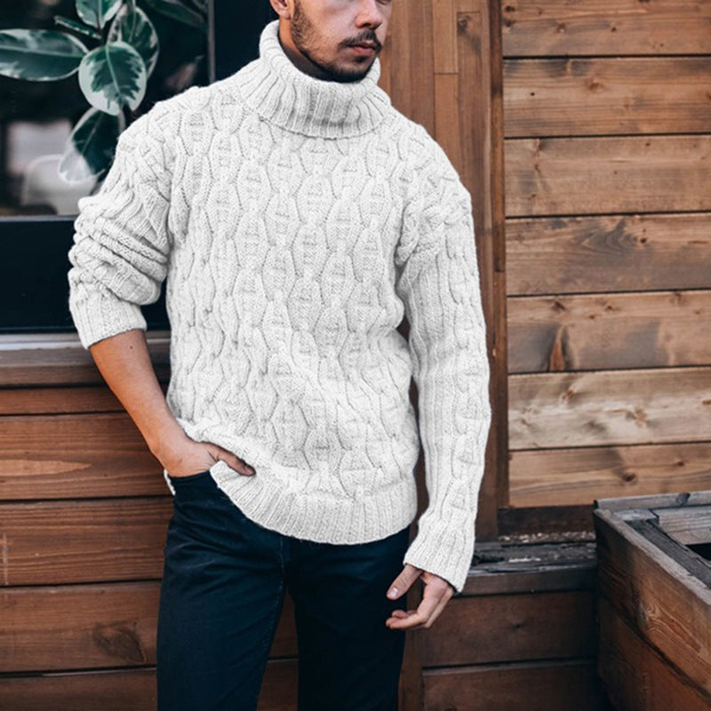Chunky Knit Sweater, European And American Style
