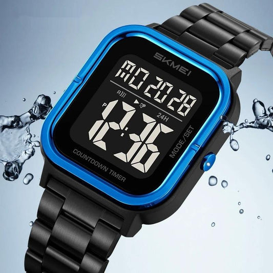 Reloj luminoso digital sencillo para hombre