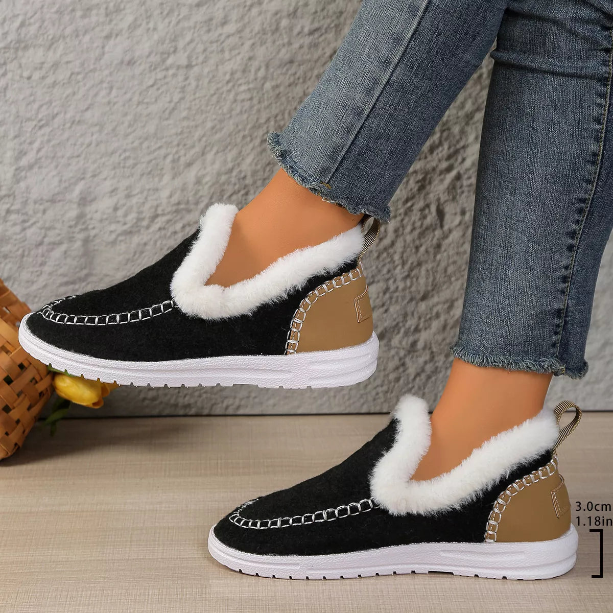 Plush-Lined Slip-Ons
