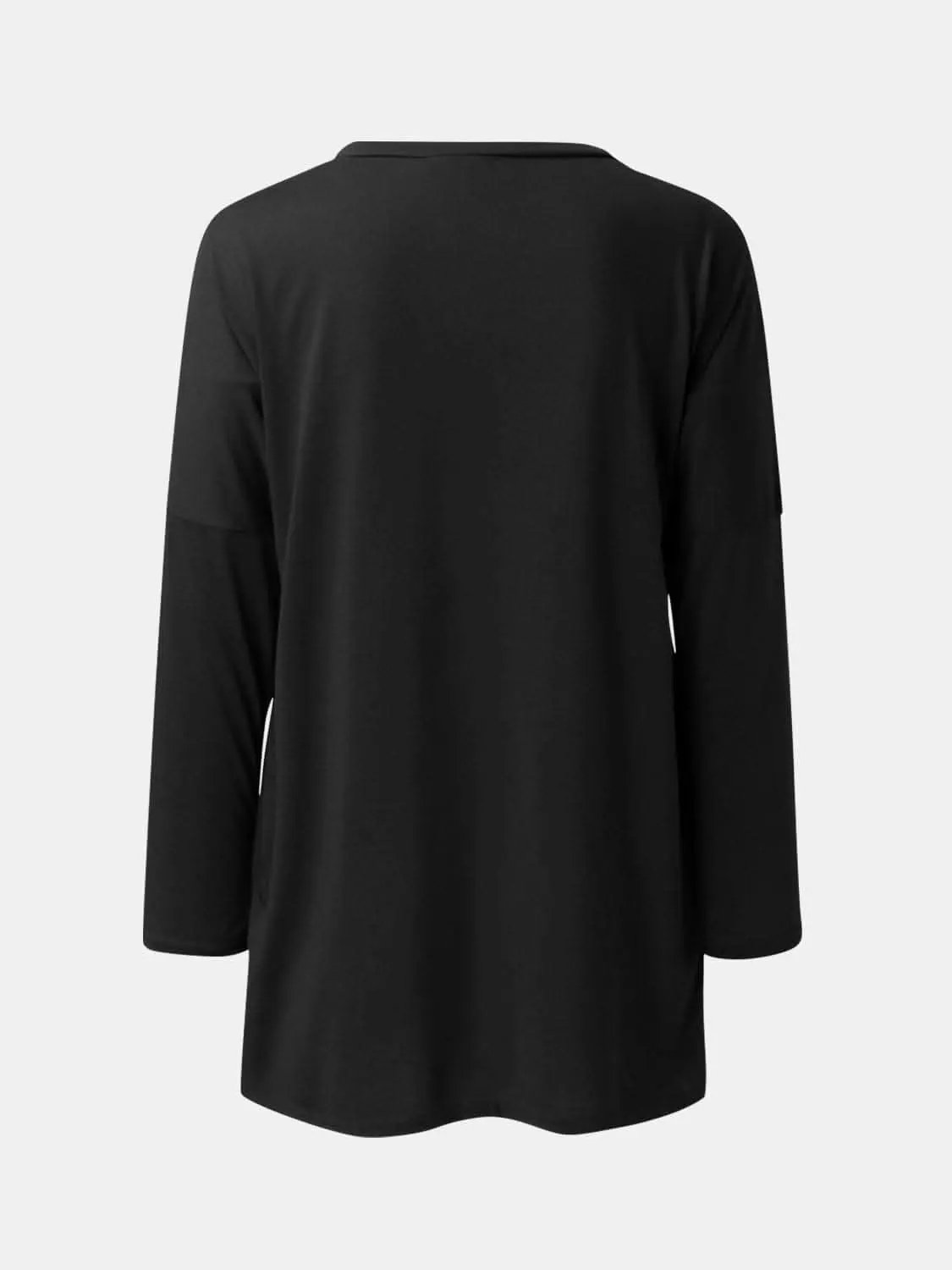 T-Shirts Trendsi Pocketed long sleeve tee - chic style