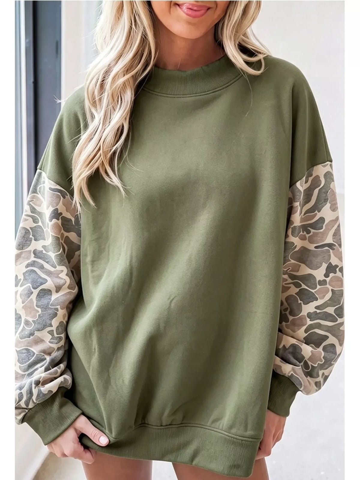 Camouflage Long Sleeve Sweatshirt
