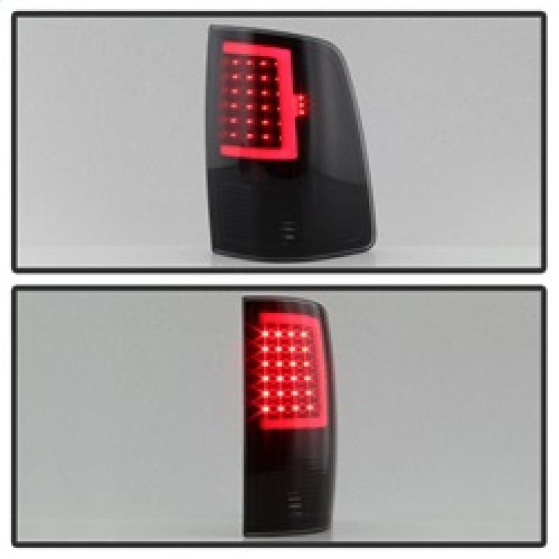 xTune 13-18 Dodge Ram 1500 (solo modelo LED) Luces traseras LED - Negro Humo (ALT-ON-DRAM13V2-LBLED-BSM)