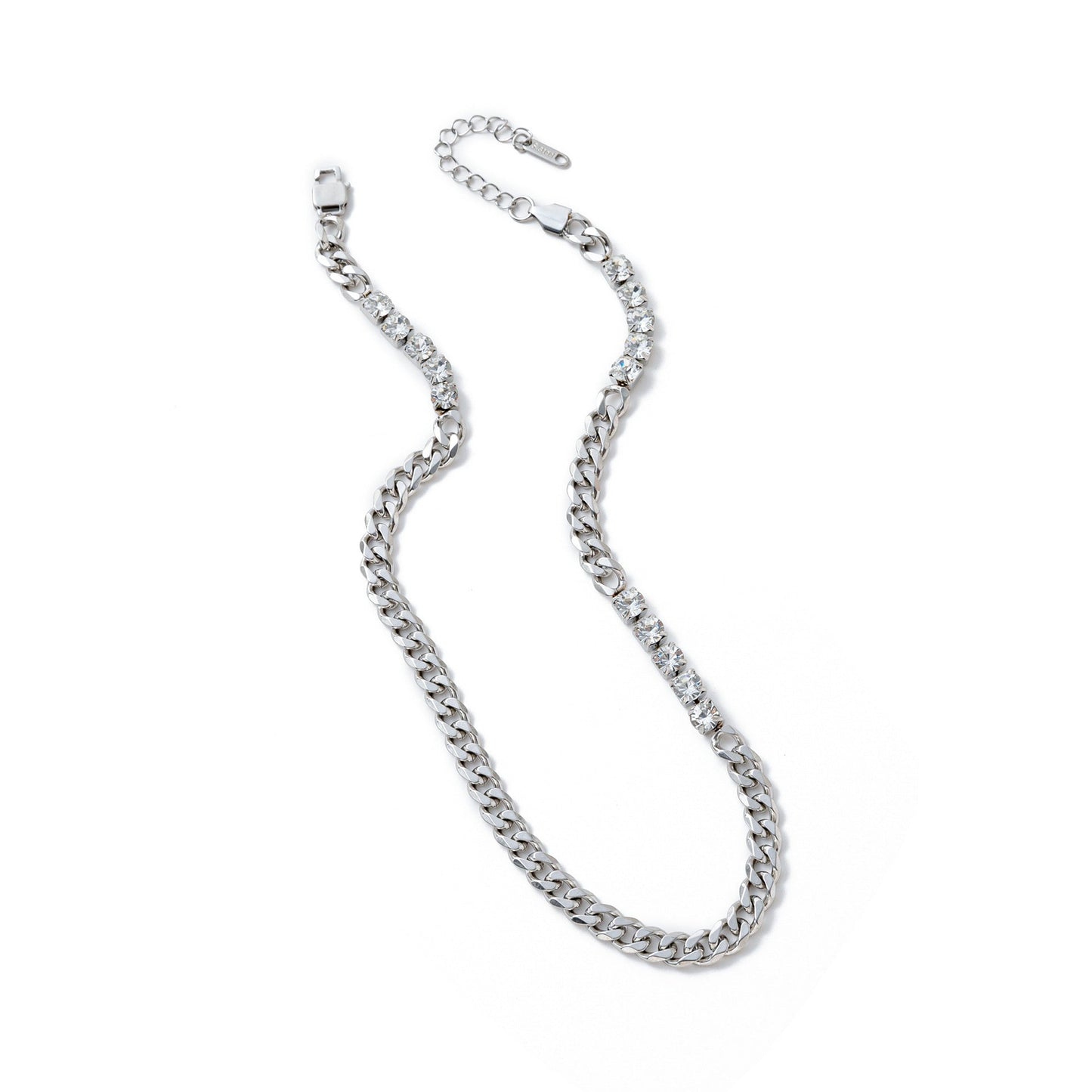 Electroplating Gold Hip-hop Titanium Steel Bracelet Necklace Color Protection