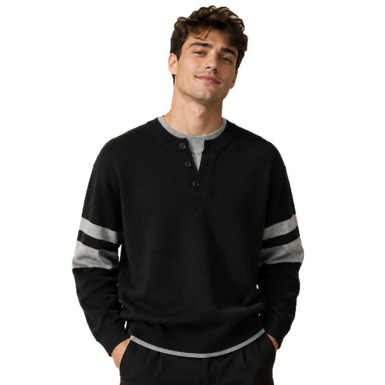 European And American Streetwear Knit Sweater For Men