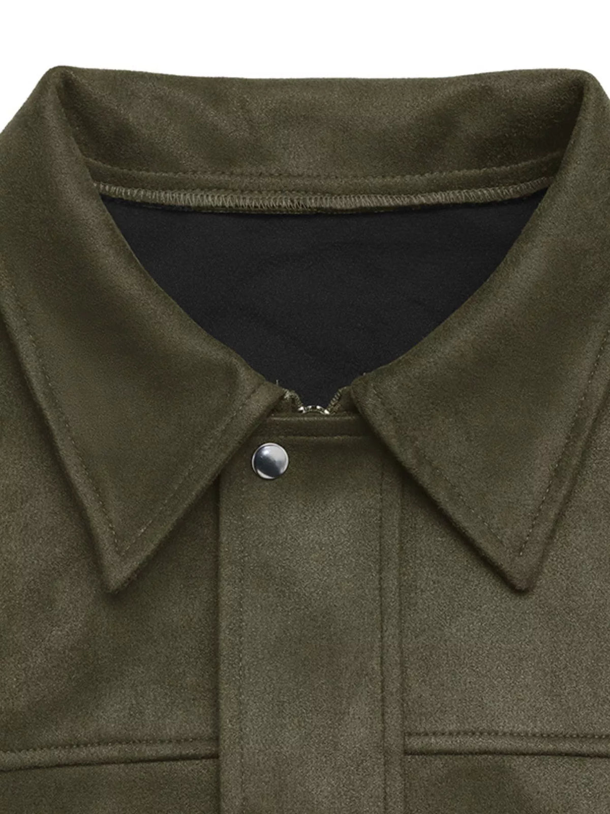 Zip Up Drop Shoulder Jacket