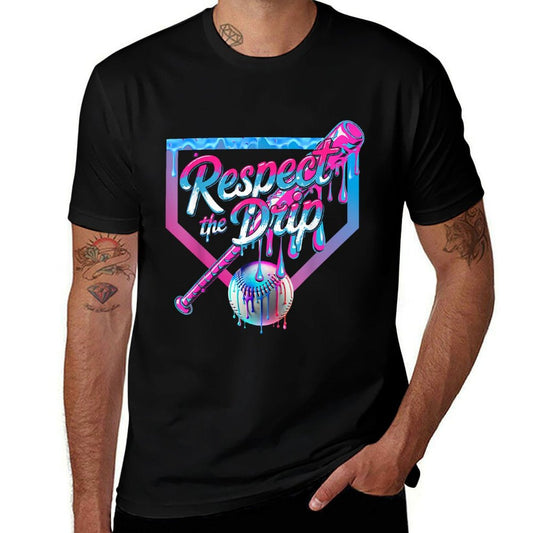 Camiseta de Béisbol que Absorbe la Humedad para Niños, Diseño "Ice Cream Drip"