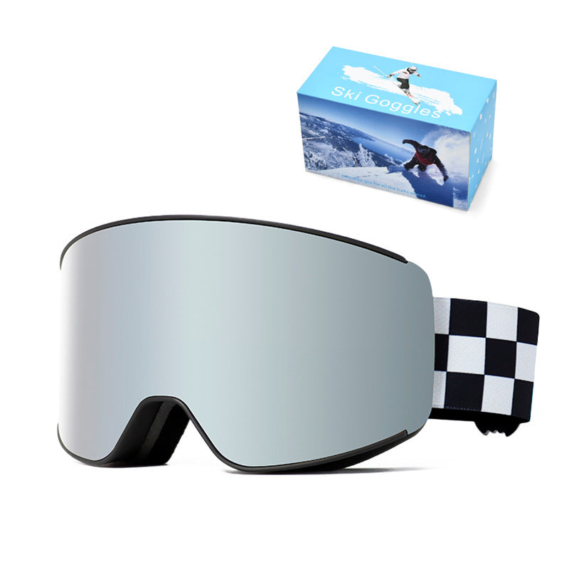 Spherical Ski Goggles Double-layer Anti-fog Ski Goggles