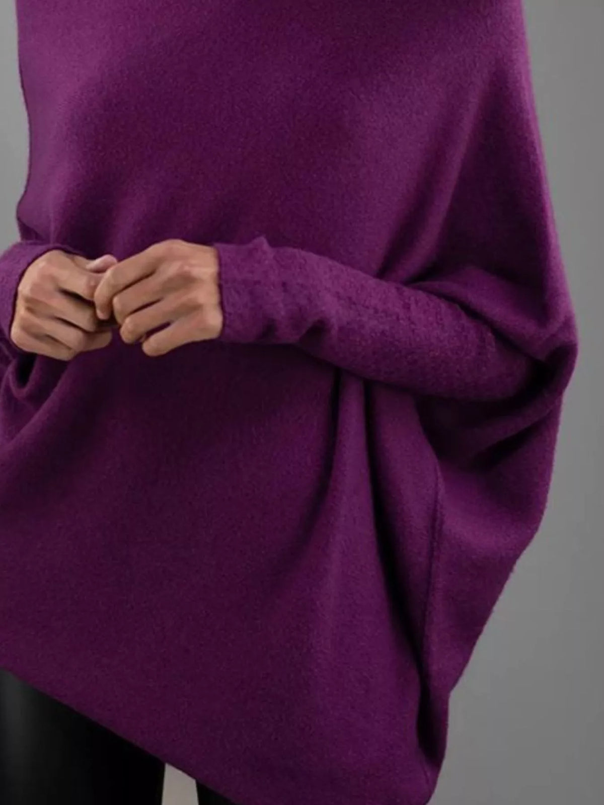 Boat Neck Long Sleeve Sweater