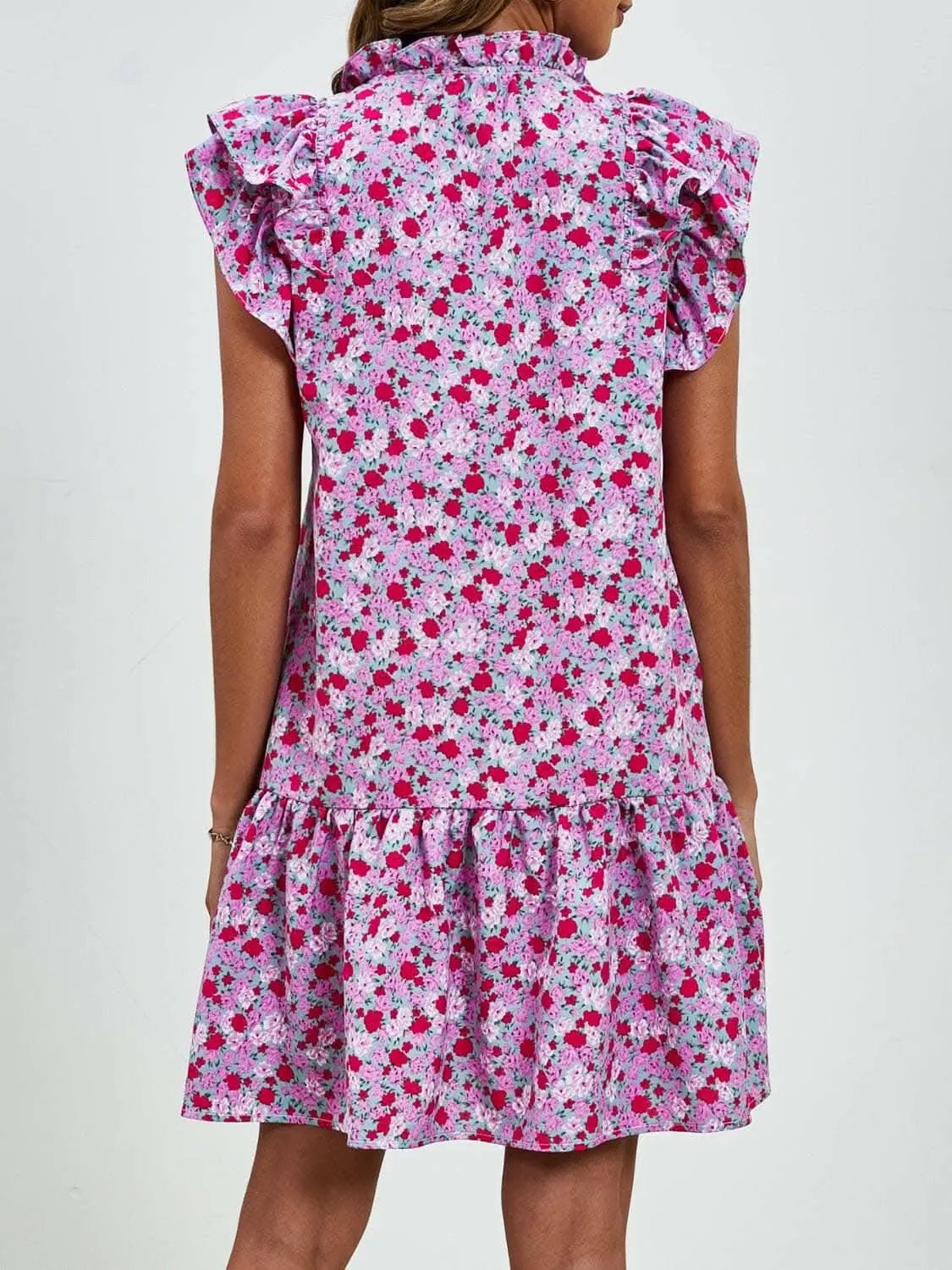 Dresses Trendsi swimwear - Floral Cap Sleeve Mini Dress