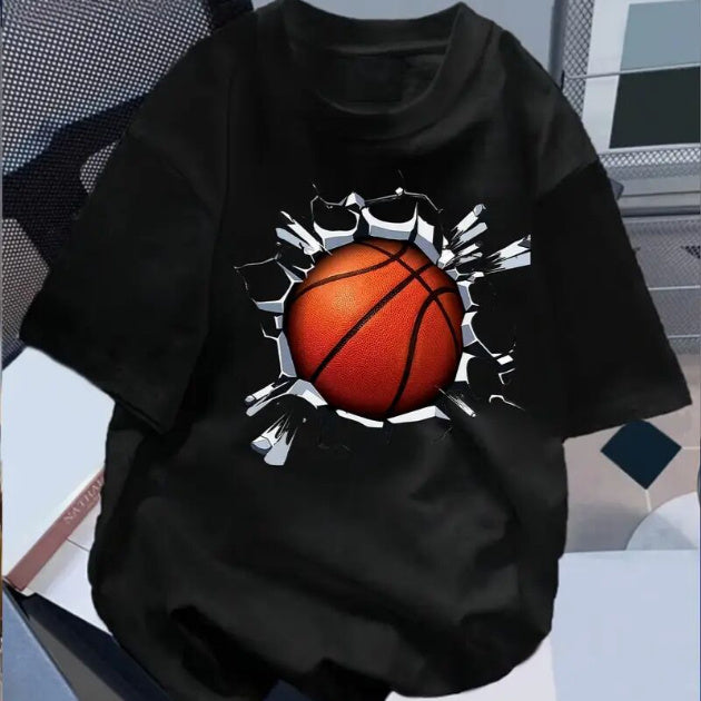 Camiseta streetwear de fútbol 3D para hombre