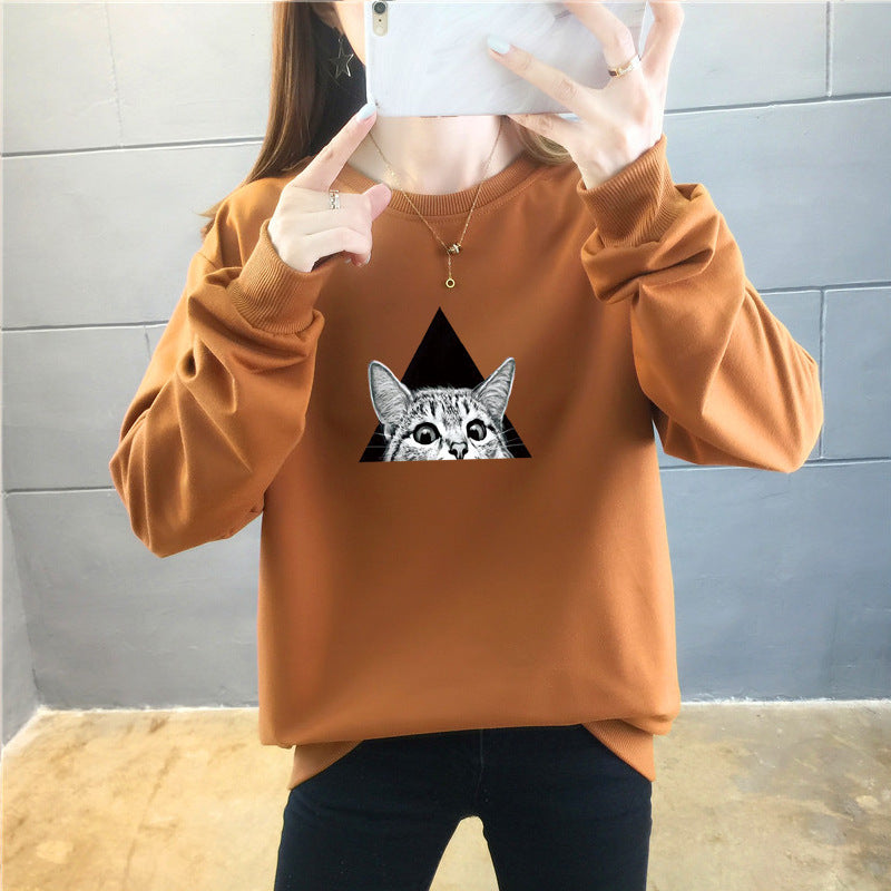 Cartoon Round Neck Top Trendy Plus Size Women's Clothing See size chart under “more details”