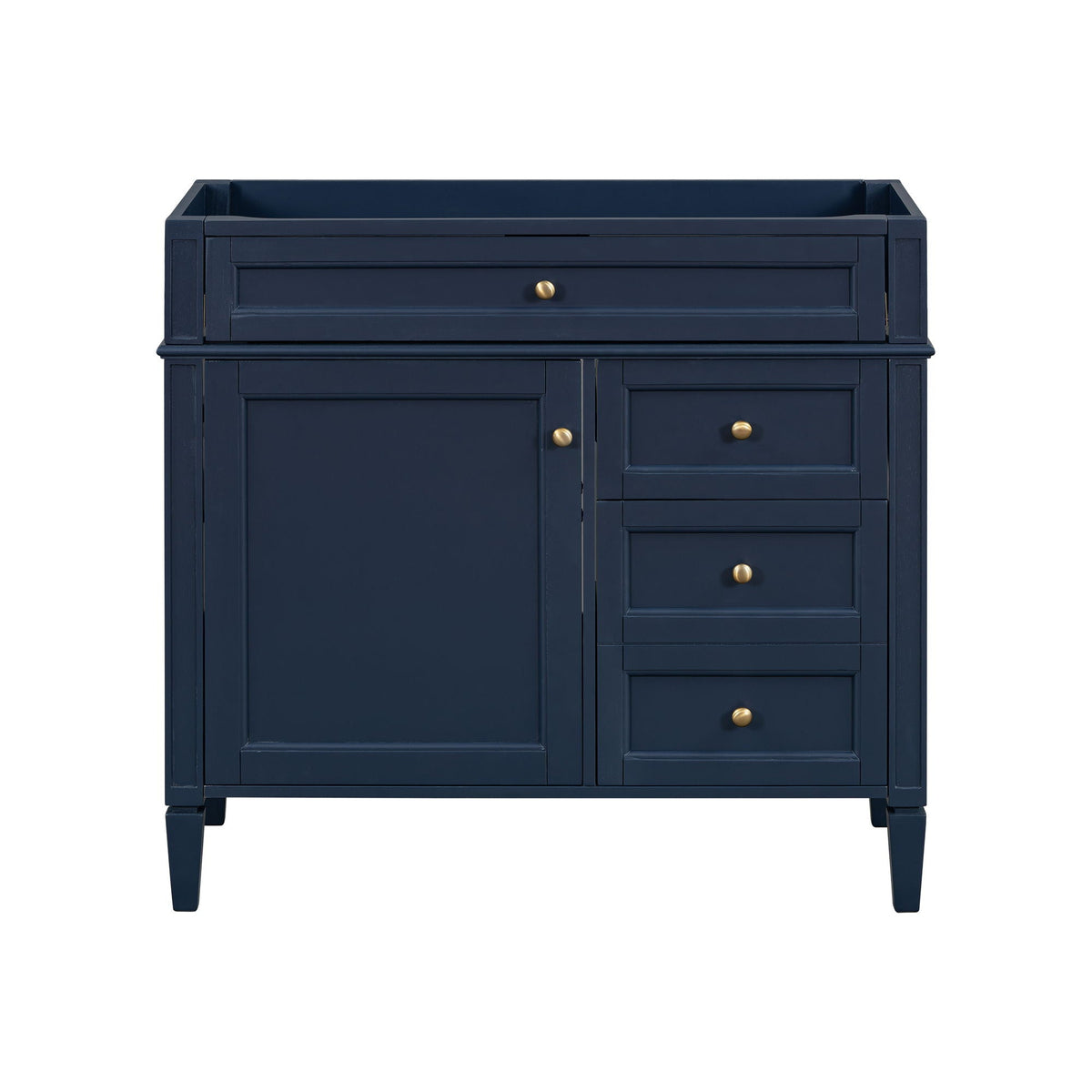 Bathroom Vanity With 2 Drawers And Tip-Out Drawer, Storage Cabinet