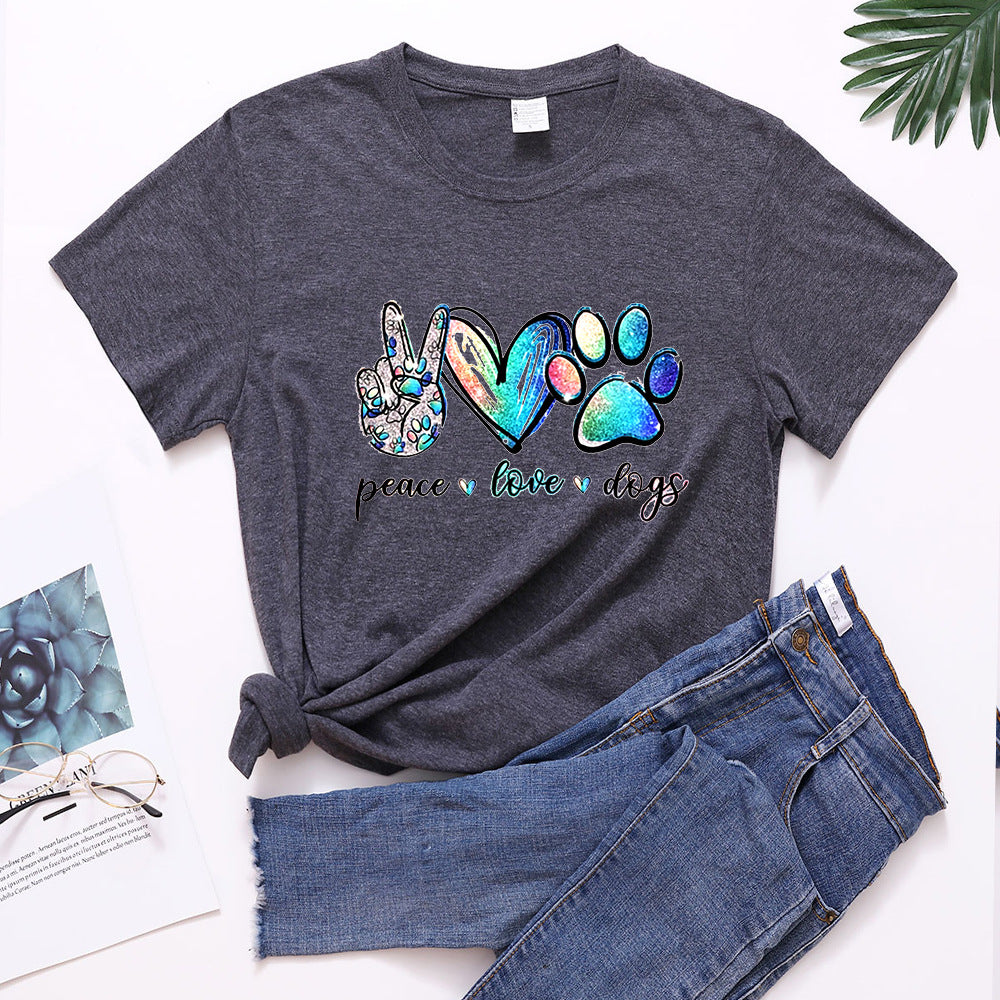 Manga corta casual talla grande suelta tendencia para damas Ver tabla de tallas en "más detalles"