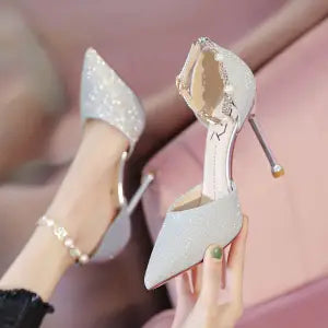 Women's French High Heels Wedding Platforms