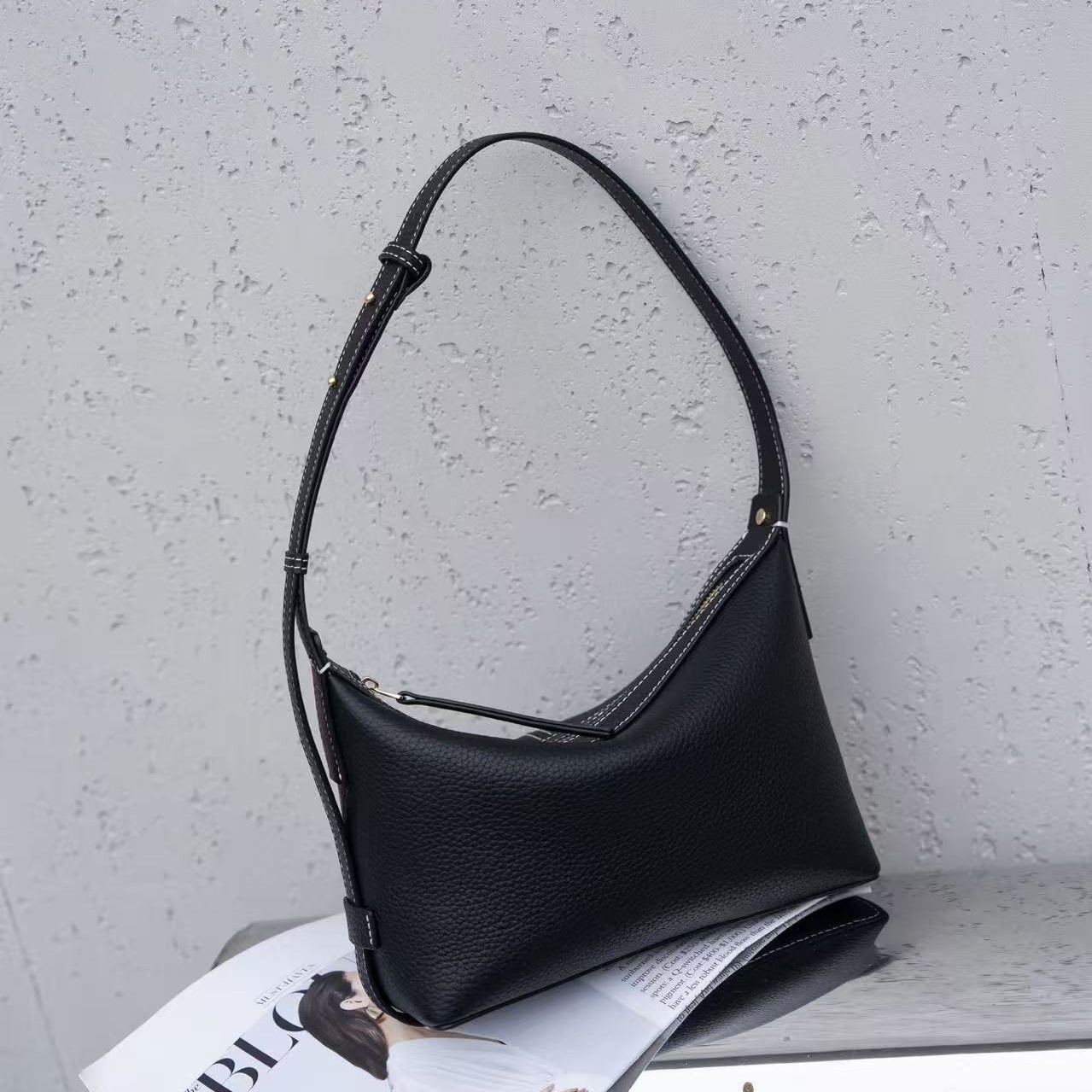 Commuter All-Match Genuine Leather Womens Bag