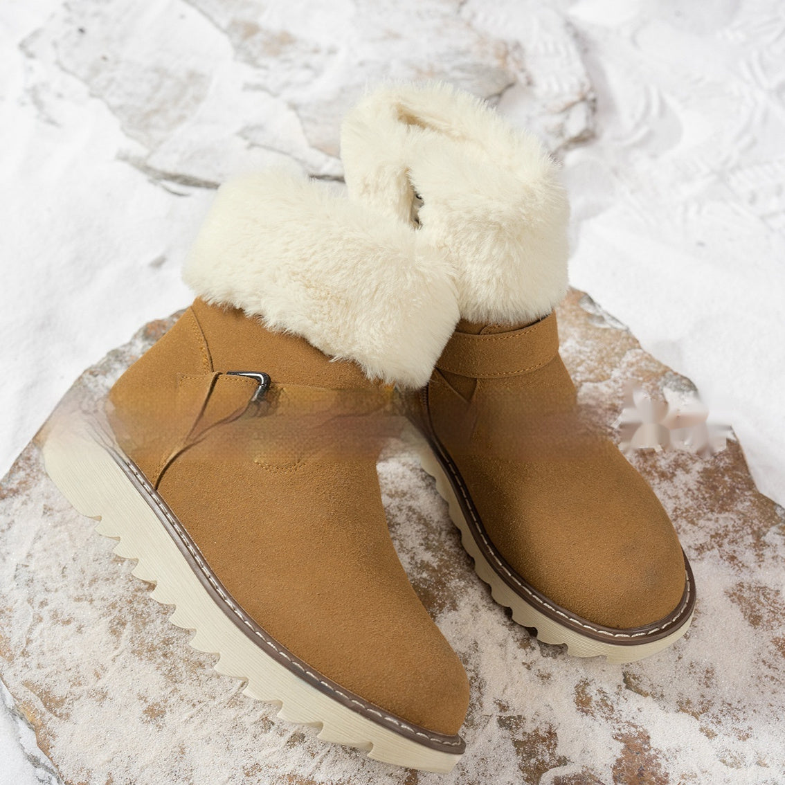 Middle Tube Platform Snow Boots