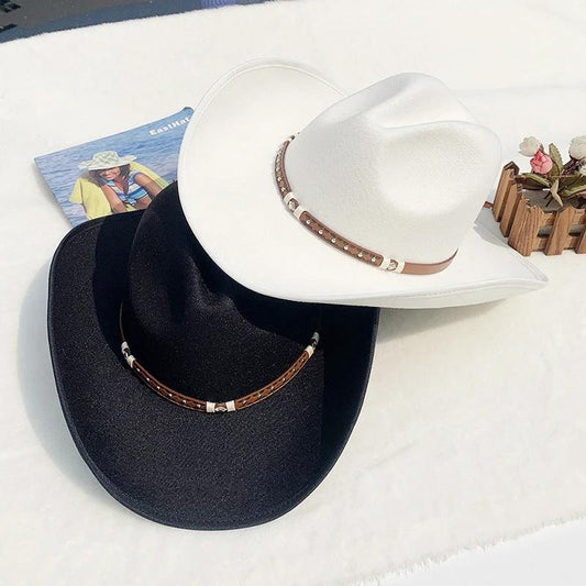 Sombrero vaquero de lana de fieltro para hombre
