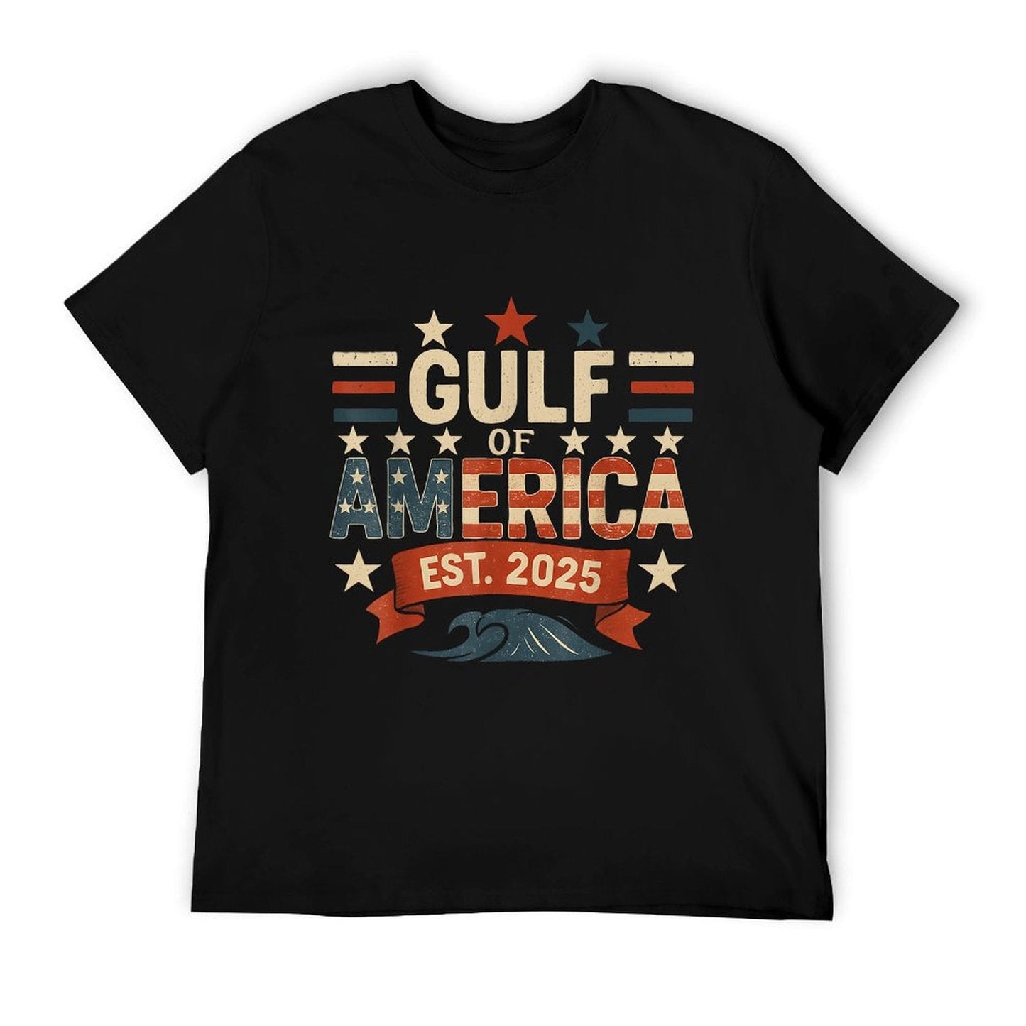 Retro Gulf Of USA America Since 2025 American Flag USA Gulf Breathable T-Shirt