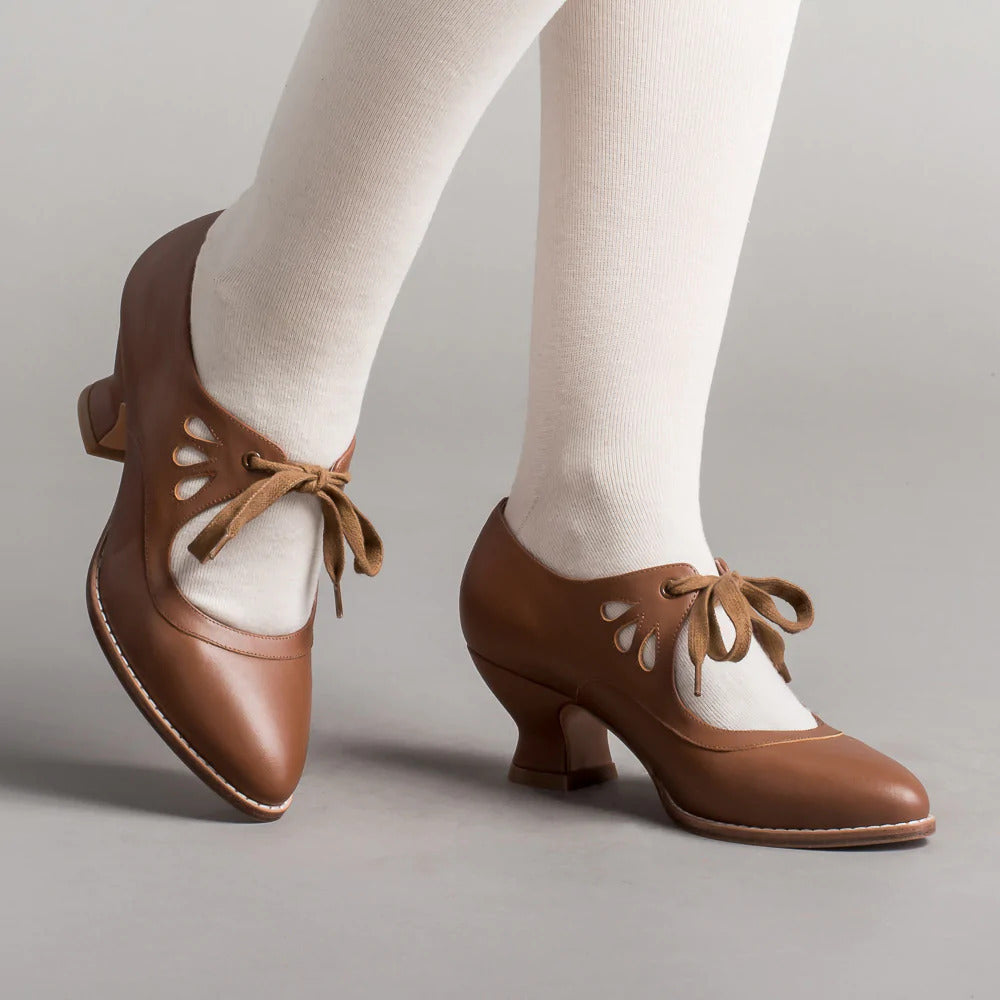 Hollow Out High Heel Lace-up Casual Shoes Plus Size Woman High-heeled Shoes