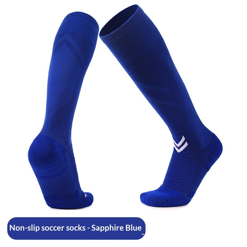 Cross-border Long-tube Sports Socks Thickened Non-slip Towel Bottom Mens Football Training Socks Sweat-absorbent Breathable Professional Football Socks