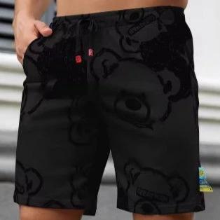 Bear Print Shorts For Men