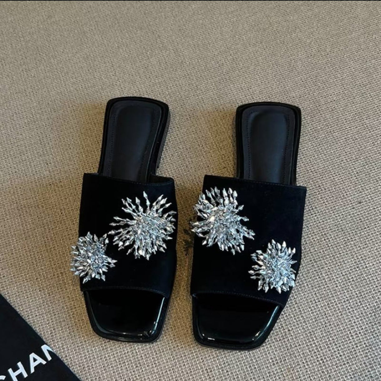 French-Style Embellished Flat Loafers