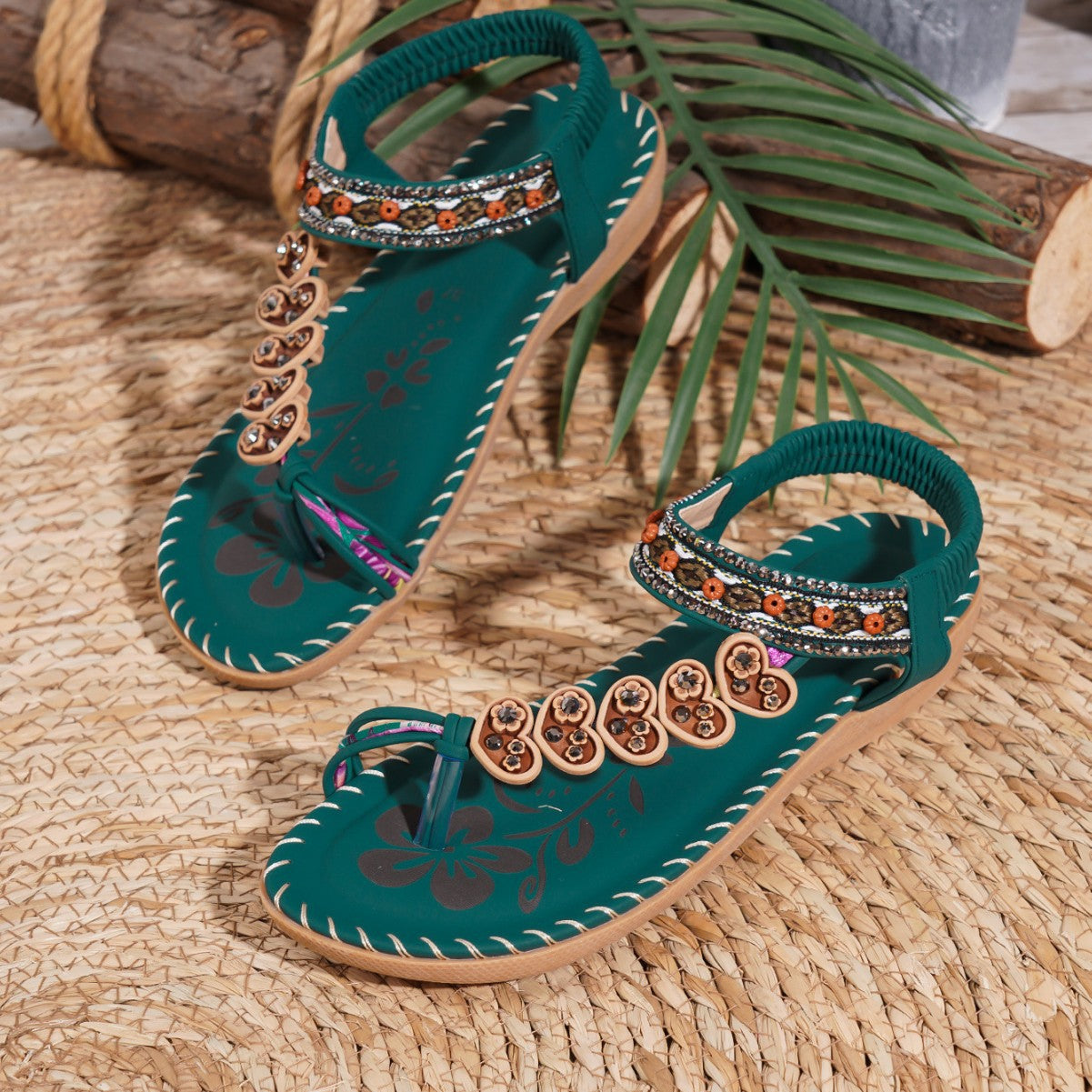 Bohemian Daily Casual Rhinestone Sandals