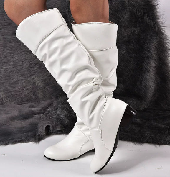 Winter Women Long Boots Flat Boots