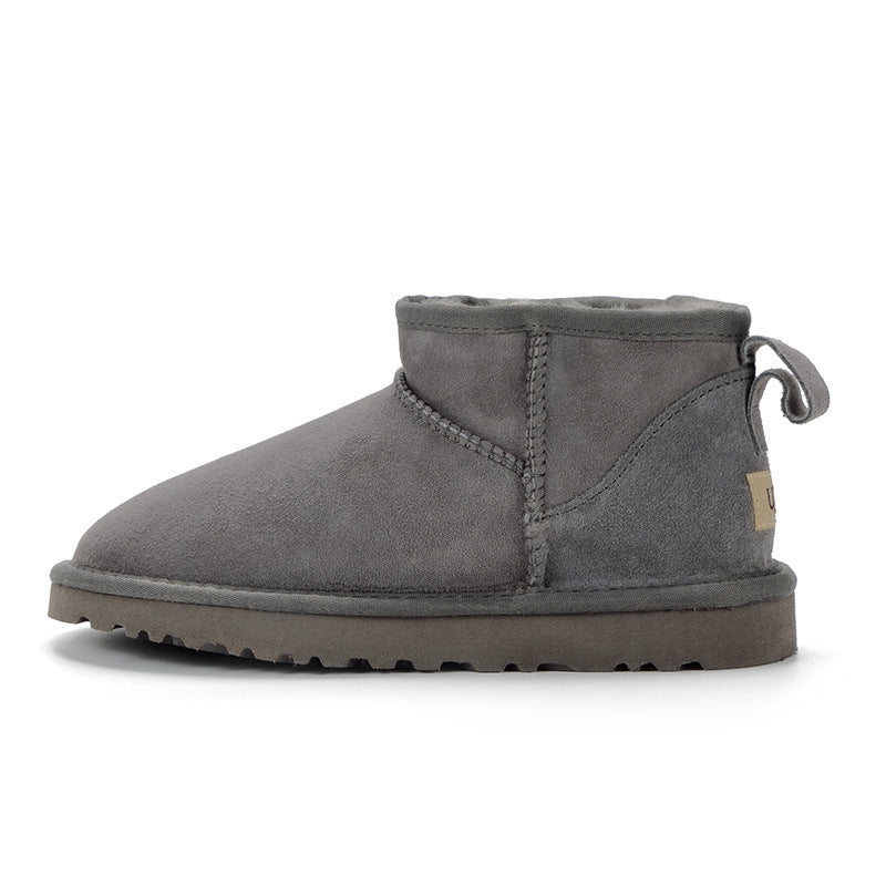 Women's Super Short Sheepskin Snow Boots